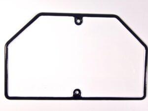 Nummernschild hinten weiß mit schwarzem Rand – Oldtimer Nachbau