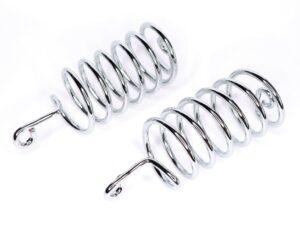 Sattel Feder Sattelfeder (Paar) für ZÜNDAPP DB200 Motorräder, verchromt, Nachbau