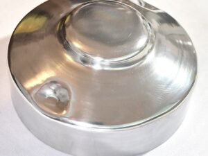 Schutzkappe f Lichtmaschine DKW NZ 250,  350 , 500, ALUMINIUM, Poliert, Nachbau