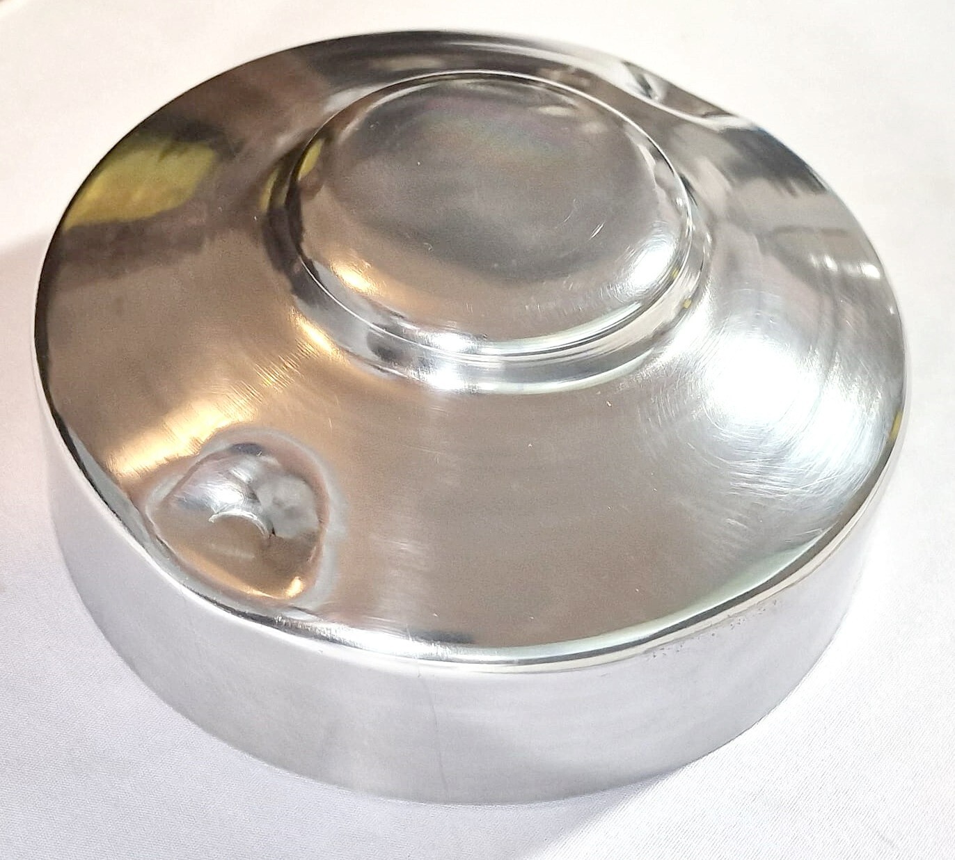 Schutzkappe f Lichtmaschine DKW NZ 250, 350 , 500, ALUMINIUM, Poliert, Nachbau