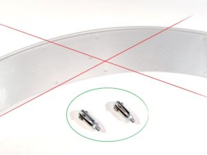 Halterungsschrauben für vorderes Nummernschild für BMW, NSU, DKW Motorräder