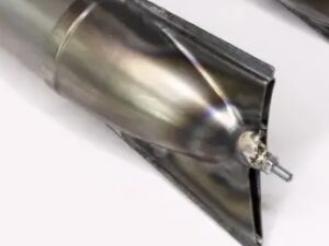 Auspuffendtopf Fischschwanz für Zündapp DB200, Ø 70 mm, roh