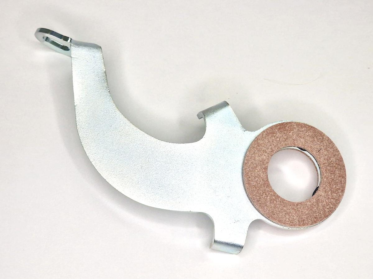 Widerstandsblech mit Reibbelag für Lenkungsdämpfer BMW R35, EMW R35/2, R35/3 – Bild 2