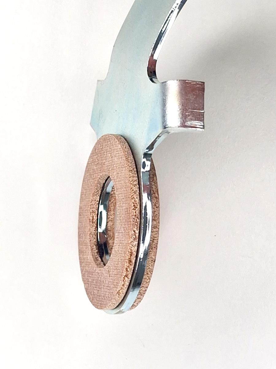Widerstandsblech mit Reibbelag für Lenkungsdämpfer BMW R35, EMW R35/2, R35/3 – Bild 3