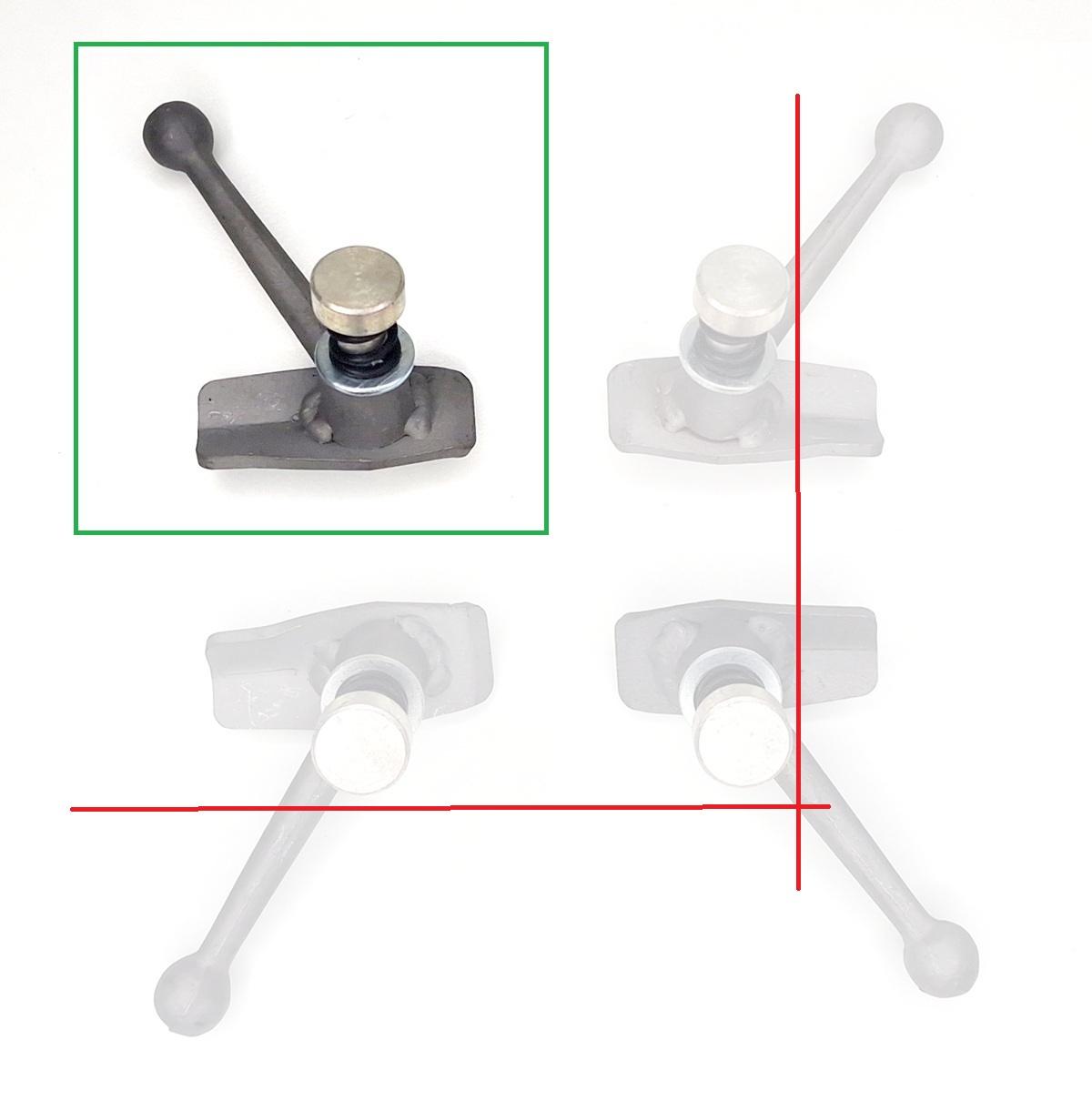 Drehknebel M8 Form 1 für Packtaschenhalter BMW DKW NSU Zündapp