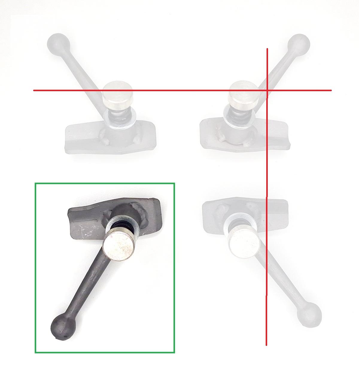 Drehknebel M8 Form 2 für Packtaschenhalter BMW DKW NSU Zündapp