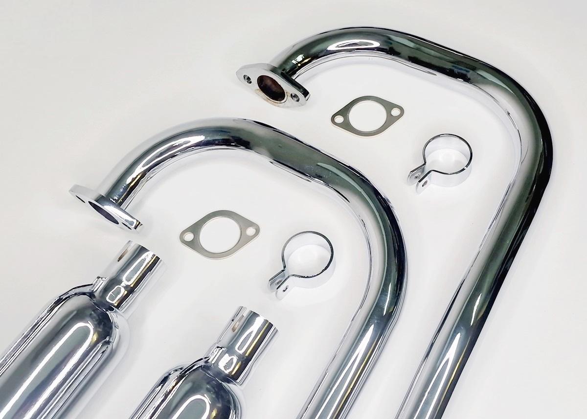 Auspuffanlage für BMW R12, komplett, verchromt, neu – Bild 4