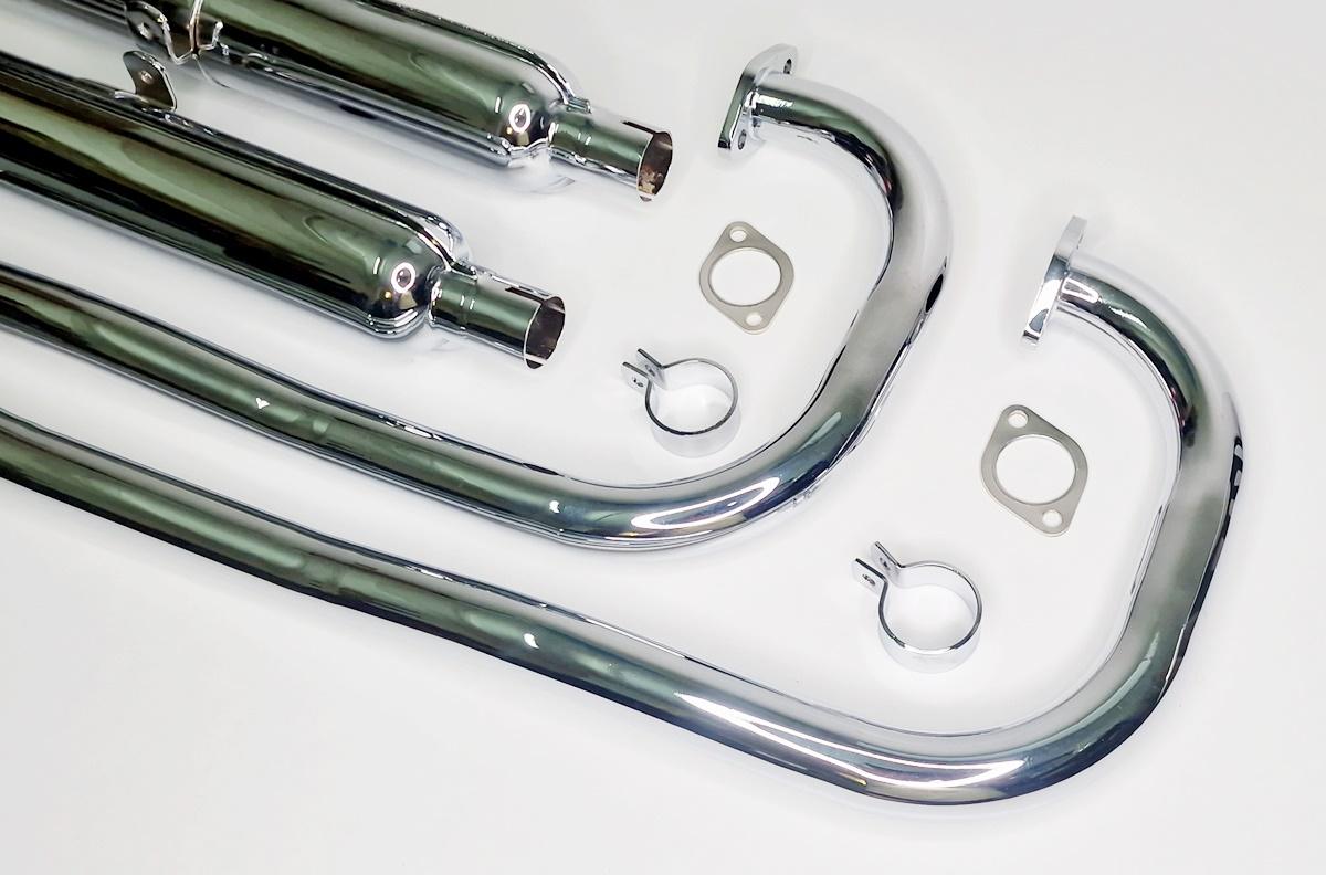 Auspuffanlage für BMW R12, komplett, verchromt, neu – Bild 5