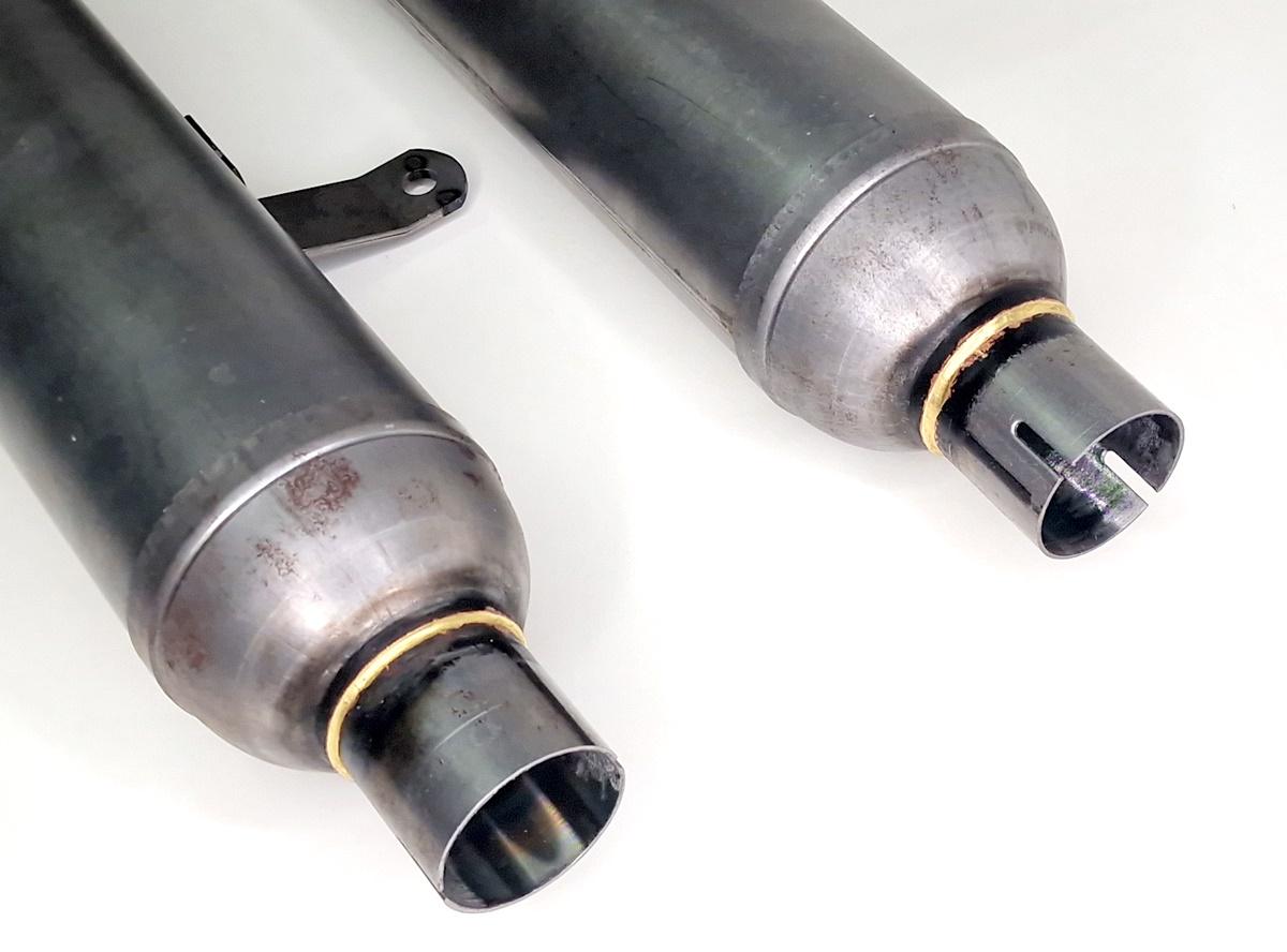 Auspufftöpfe für DKW 350 NZ, 350/1 NZ, 3-teilig, roh (1 Paar) – Bild 2