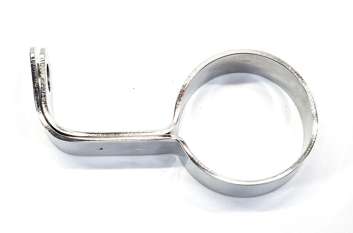 Krümmerhalter / Krümmer-Halteschelle für DKW 350/1 NZ, IZH 49, Edelstahl poliert – Bild 6