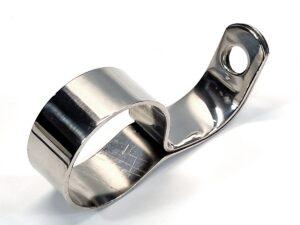 Krümmerhalter / Krümmer-Halteschelle für DKW NZ 250 aus Edelstahl