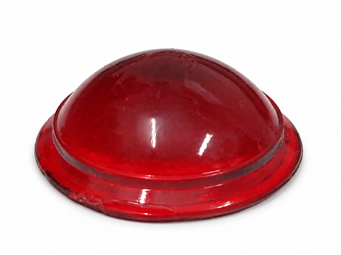 Rücklichtglas für Zigarrenrücklicht BOSCH JN5 S18 – rotes, stark gewölbtes Kunststoffglas Ø 30 mm
